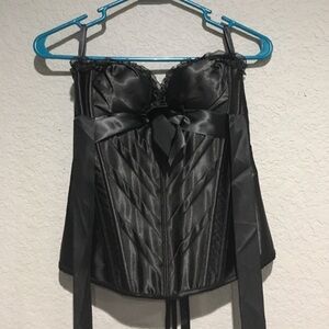 Black Corset Lingerie Top